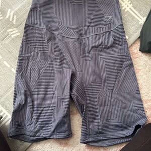 Gymshark Gray Geometric Active Shorts